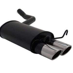 Novus Sportauspuff für Mercedes 190 W201 2x76mm SR-Design