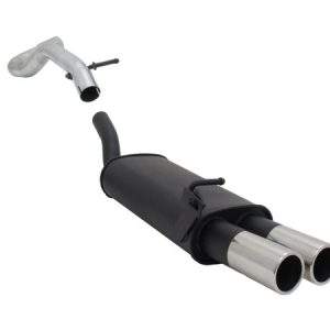 Novus Sportauspuff für Audi A3 / Seat Leon / VW Golf 4 / VW New Beetle 2x76mm
