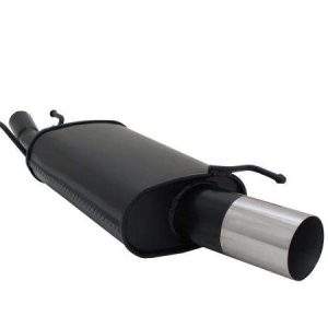 Novus Sportauspuff für Ford Fiesta MK4 / MK5 / JAS / JBS 1x90mm RL-Design