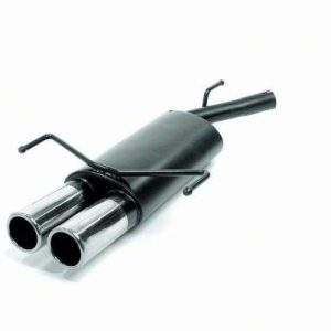 Novus Edelstahl Sportauspuff für Opel Corsa C 2x76mm