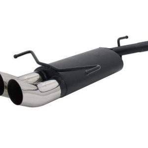 Novus Edelstahl Sportauspuff für Opel Corsa C 2x76mm DTM