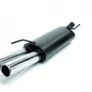 Novus Edelstahl Sportauspuff für VW Golf 3 / VW Golf 4 Cabrio 2x76mm
