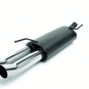 Novus Edelstahl Sportauspuff für VW Golf 3 / VW Golf 4 Cabrio 2x76mm DTM