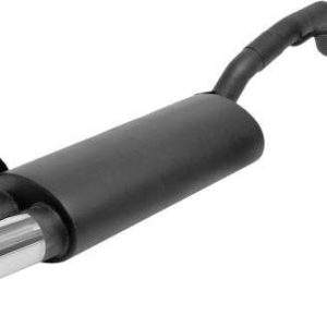 Novus Edelstahl Sportauspuff für Audi A3 / Seat Leon / VW Golf 4 / VW New Beetle 2x76mm