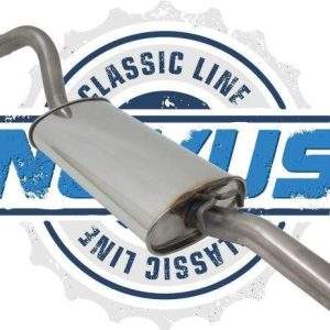 Novus Classic Line Edelstahl Endschalldämpfer für Audi 80