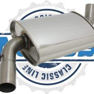 Novus Classic Line Edelstahl Mittelschalldämpfer für Golf 2 Jetta 1.8 1.8 8V GTI