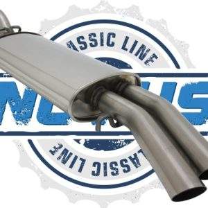 Novus Classic Line Edelstahl Endschalldämpfer für Golf 2 1.8 8V GTI