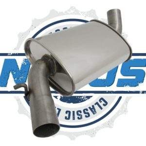 Novus Classic Line Edelstahl Mittelschalldämpfer für Golf 2 1.8 16V GTI