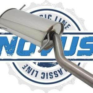 Novus Classic Line Edelstahl Endschalldämpfer für Golf 1 Cabriolet