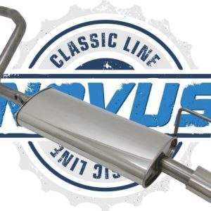 Novus Classic Line Edelstahl Endschalldämpfer für Audi 80 B4