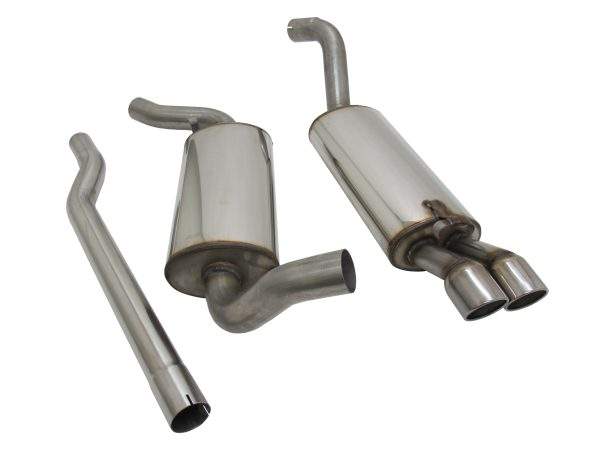 NOVUS Sportauspuff Anlage 2x76mm SR für Audi 80/90 B3 Typ 89