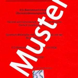 EG - Betriebserlaubnis FMAU20D