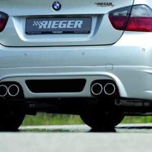 Rieger Heckschürzenansatz BMW E90 335i -> für 335i!  Nicht für M-Paket-Heckschürze!