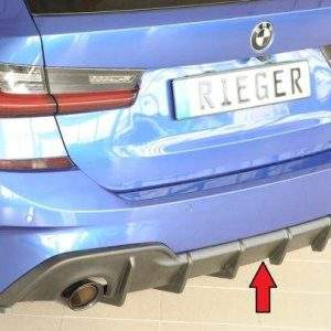 Rieger Heckeinsatz (für Fzg. mit AHK) nur für M-Sport-Paket-Heckschürze