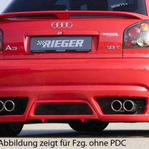 Rieger Heckschürze neues Design für 4-Rohr-Anlage,