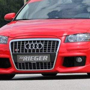 Rieger Spoilerstoßstange R-Frame auch für A3 (8P) 3-tür. Facelift 06.05-06.08