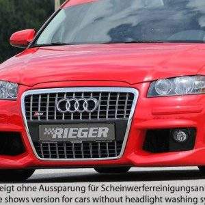Rieger Spoilerstoßstange R-Frame auch für A3 8P (3-tür.) Facelift 06.05-06.08