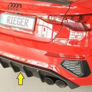 Rieger Heckeinsatz mit Endrohraussparung li./re.