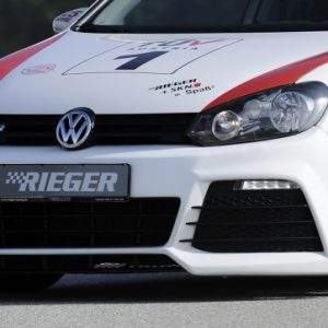 Rieger Spoilerstoßstange inkl Lufteinlassblenden li/re ABS/schwarz glänzend