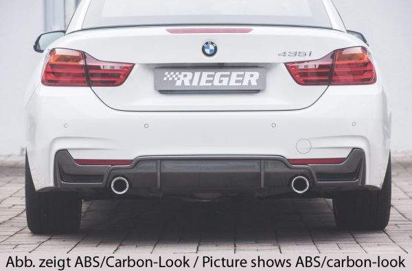 Rieger Heckeinsatz (nur 435i) nur für M-Paket-Heckschürze – Bild 2