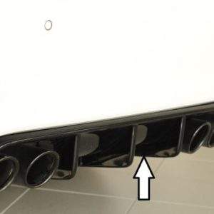 Rieger Heckeinsatz für orig. Heckschürze