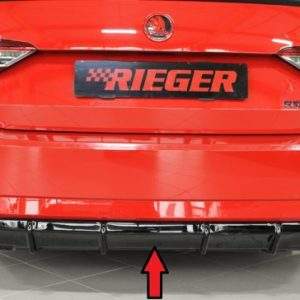 Rieger Heckeinsatz (für orig. elektr. AHK) ohne Aussparung für Endrohrblenden