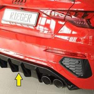 Rieger Heckeinsatz mit Endrohraussparung li./re.