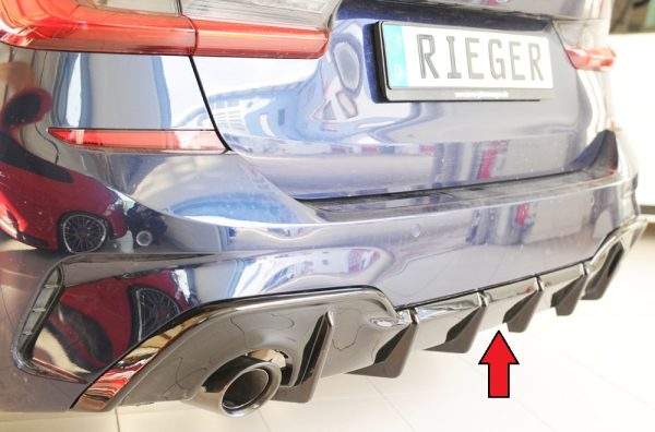 Rieger Heckeinsatz nur für M-Sport-Paket-Heckschürze