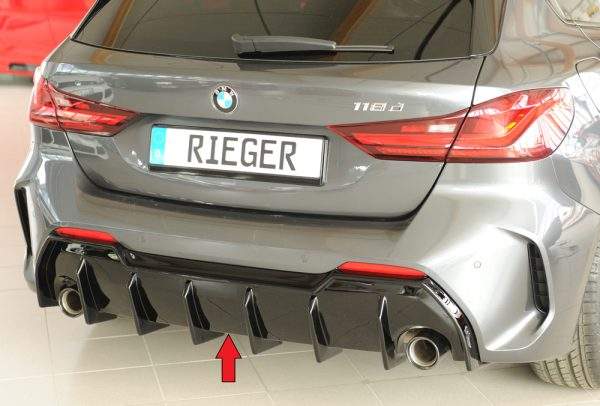 Rieger Heckeinsatz nur für M-Sport-Paket-Heckschürze