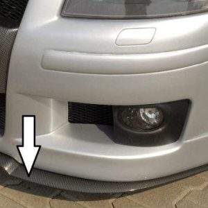 Rieger Spoilerschwert für Spoilerstoßstange 56702/12/20/31/33