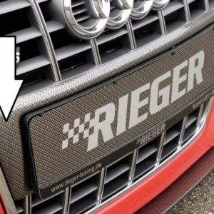 Rieger Kennzeichenauflage -> für original A6 Grill
