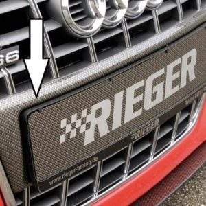 Rieger Kennzeichenauflage aus ABS Bestandteil für orig. S6-Grill (f. Spoilerstoßst.)