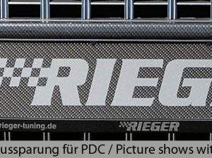 Rieger Kennzeichenauflage aus ABS/Carbon-Look für original Audi S-Grill (00211249)