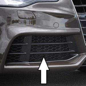 Lufteinlassblende,  rechts, speziell abgeändert (schwarz glänzend)  Audi A5/A4 (B8), A3 (8V)