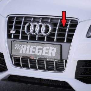 Kühlergrill Audi S5 (B8), platinumgrau incl. Kennzeichenauflage