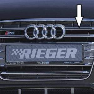 Kühlergrill Audi S5 (B8) platinumgrau inkl S5-Logo incl. Kennzeichenaussparung, mit Aussp. für PDC