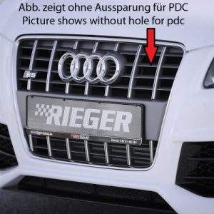 Kühlergrill Audi S5 (B8), platinumgrau incl. Kennzeichenauflage