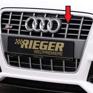 Kühlergrill Audi S4 (B8), platiniumgrau incl. Kennzeichenauflage und S4-Emblem