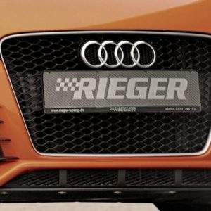 Kühlergrill Audi TT-RS (8J), schwarz/aluminium (WJF)  incl. TT-RS-Logo, ohne Kennzeichenauflage