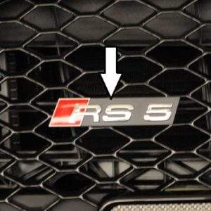 Audi RS5-Logo für RS5-Kühlergrill (B8)  ab Facelift