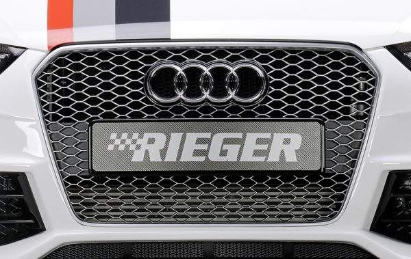 Kühlergrill Audi RS4 (B8), gun-metal R-MOJ, Facelift , ohne Kennzeichenauflage