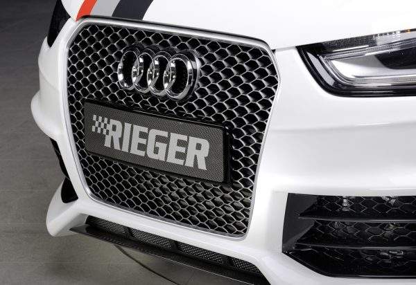 Kühlergrill Audi RS4 (B8), gun-metal R-MOJ, Facelift , ohne Kennzeichenauflage – Bild 2