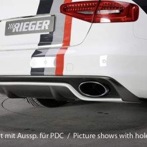 Audi S-Line Heckschürze (ohne Heckeinsatz) grundiert, nur Audi A4 (B8) Limousine Facelift