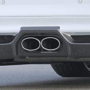 Halbanlage (VSD+ESD) mit Doppelendrohr mittig 2x 120x95mm, Ford Focus 3 ST, 2,0i Eco-Boost 184kW