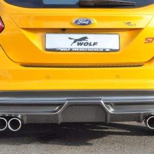 Halbanlage (VSD+ESD) mit Doppelendrohr li/re 4x90mm, Ford Focus 3 ST, 2,0i Eco-Boost 184kW