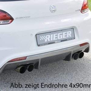 Rieger ESD, 4x76mm Typ 14,  ohne Siebrohreinsatz VW Scirocco  1.4l TSI 90/118kW