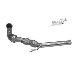 BN-Pipes Downpipe, VW Golf 7  GTI Edelstahl-Vorrohr mit 200cpsi HJS Kat