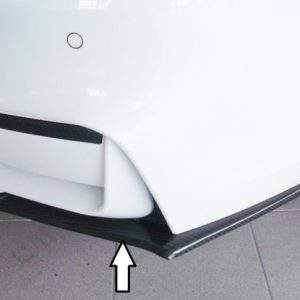 Carbon Heckschürzenansatz rechts für BMW M4 F82/83 u. M3 F80, für orig. Heckschürze