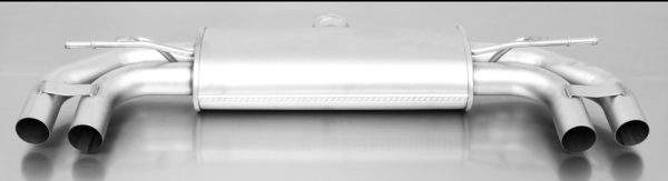 Remus Sportschalldämpfer mit li/re je 2 Endrohren Ø 84 mm Street Race Black Golf VII, Typ AU, 2012=>