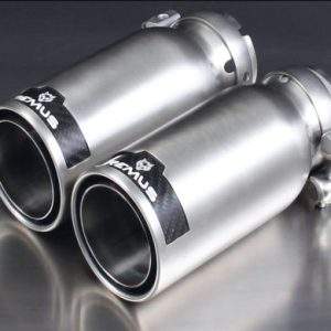 Remus ER-Set li/re je 2x Ø 84mm Street Race Black-Chrom, mit einstellbarem Kugelanschluss